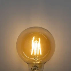 Set mit 5 E27 3-Stufen dimmbare LED-Glühbirne Gold G95 4W 450lm 2700K