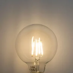 Set mit 5 E27 3-Stufen dimmbare LED-Glühbirne G95 4W 450lm 3000K