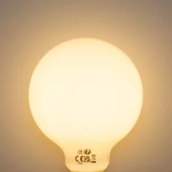 Set mit 5 E27 3-Stufen dimmbare LED-Glühbirne Opal G95 4W 450lm 2700K