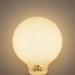 Set mit 5 E27 3-Stufen dimmbare LED-Glühbirne Opal G95 4W 450lm 2700K