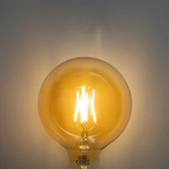 Set mit 5 E27 3-Stufen-dimmbare LED-Lampe Gold G125 4W 450lm 2700K