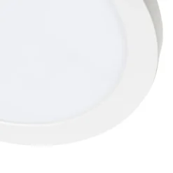 Set mit 6 Einbau- oder Aufbau-Spots weiß 30 cm inkl. LED 3-Stufen-Dim-to-Warm - Trans