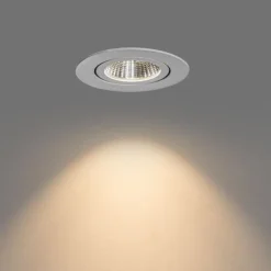 Set mit 6 Einbaustrahlern Weiß 6,8 cm inkl. LED 750 lm Dimmbar IP65 - Gaius