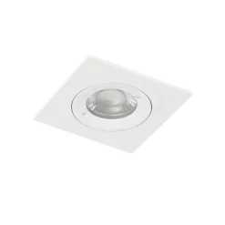 Set mit 6 Einbaustrahlern weiß quadratisch GU10 50mm IP44 - Xena