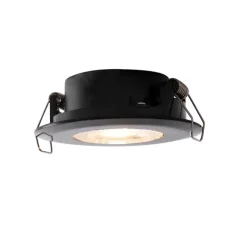 Set mit 5 Einbaustrahlern schwarz 3-Stufen-Dimmbar IP44 - Ulo