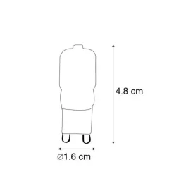 Set mit 5 G9-LED-Lampen CUTE PC 2W 200 lm 2700K