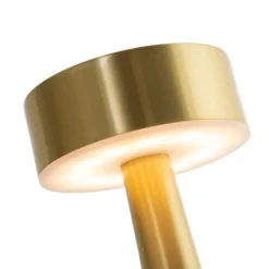 Set mit 2 goldenen RGBW-wiederaufladbaren Tischlampen - Isobel