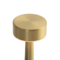 Set mit 2 goldenen RGBW-wiederaufladbaren Tischlampen - Isobel