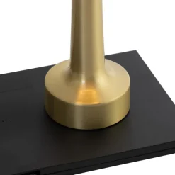 Set mit 2 goldenen RGBW-wiederaufladbaren Tischlampen - Isobel