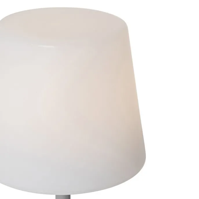 Set mit 2 grauen wiederaufladbaren Tischleuchten 40 cm IP54 - Jude