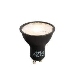 Set mit 5 GU10 LED-Lampe schwarz 7W 610 lm 3000K