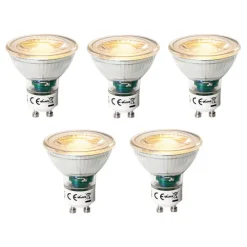 Set mit 5 GU10 3-Stufen-Dimmbaren LED-Lampen 6W 460 lm 2000 - 6000K