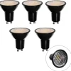 Set mit 5 GU10 3-Stufen-Dimmbaren LED-Lampen 50mm Honey Rate 6W 400 lm 3000K