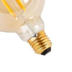 Set mit 3 intelligenten E27-LED-Lampen, dimmbar bis warm, G95 Goldline, 7 W, 806 lm, 1800 K – 3000 K
