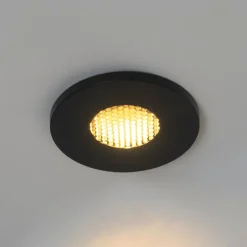 Set mit 6 modernen Badezimmer-Einbaustrahlern schwarz IP54 - Shed Honey