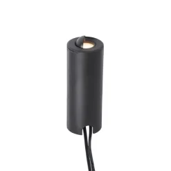 Set mit 5 modernen Bodeneinbaustrahlern schwarz inkl. LED IP67 - Linsey