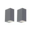 Set mit 2 modernen Wandleuchten Anthrazit IP44 - Baleno II