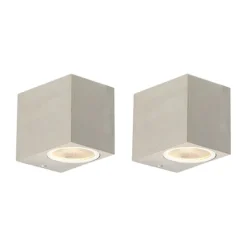 Set mit 2 modernen Wandleuchten aus Aluminium IP44 - Baleno I.