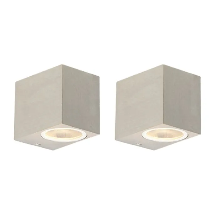 Set mit 2 modernen Wandleuchten aus Aluminium IP44 - Baleno I.
