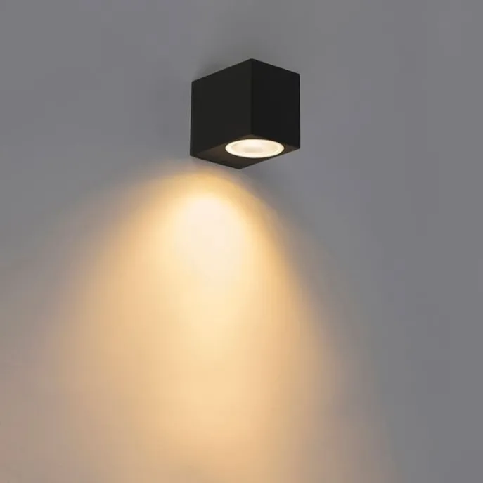 Set mit 2 modernen Wandleuchten schwarz IP44 - Baleno I