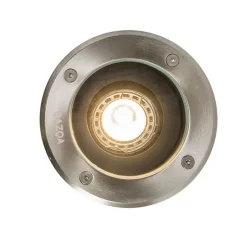 Set mit 3 Outdoor-Bodenstrahlern aus Stahl verstellbar IP65 - Delux