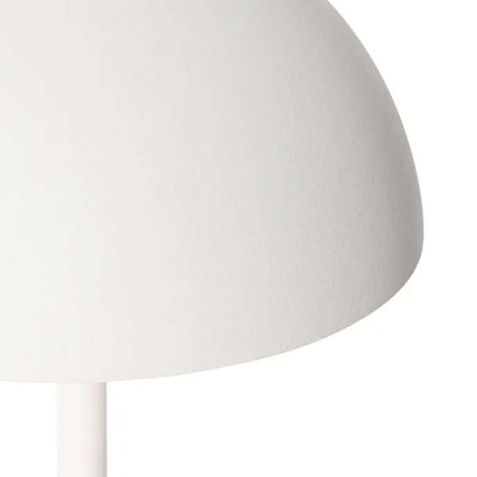 Set mit 2 Outdoor-Tischlampen Pilz weiß wiederaufladbar - Keira