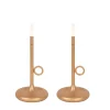 Set mit 2 Outdoor-Tischlampen gold mit Dimmer wiederaufladbar - Sjarel