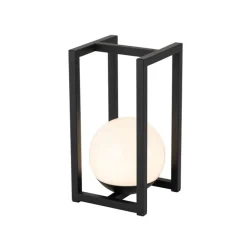 Set mit 2 Outdoor-Tischlampen Schwarz mit Touch-Ladefunktion - Nowi