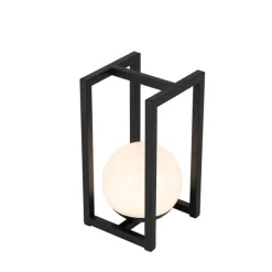 Set mit 2 Outdoor-Tischlampen Schwarz mit Touch-Ladefunktion - Nowi