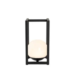 Set mit 2 Outdoor-Tischlampen Schwarz mit Touch-Ladefunktion - Nowi