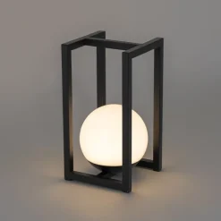 Set mit 2 Outdoor-Tischlampen Schwarz mit Touch-Ladefunktion - Nowi