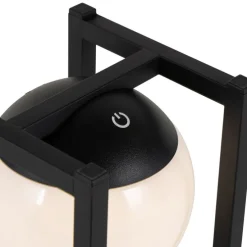 Set mit 2 Outdoor-Tischlampen Schwarz mit Touch-Ladefunktion - Nowi