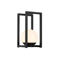 Set mit 2 Outdoor-Tischlampen Schwarz mit Touch-Ladefunktion - Nowi