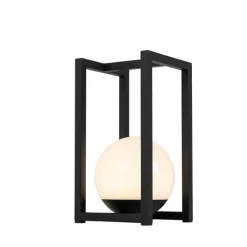 Set mit 2 Outdoor-Tischlampen Schwarz mit Touch-Ladefunktion - Nowi