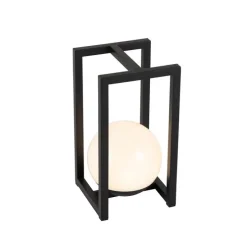 Set mit 2 Outdoor-Tischlampen Schwarz mit Touch-Ladefunktion - Nowi