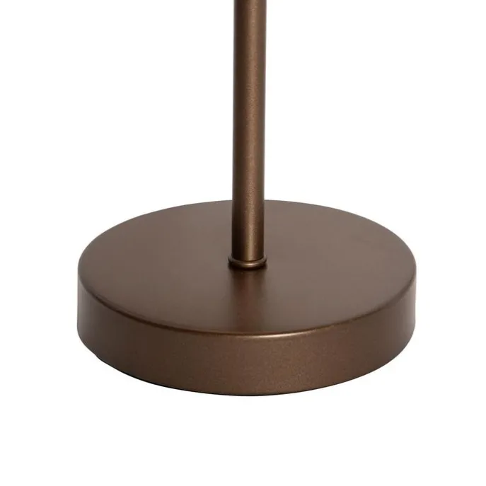Set mit 2 Outdoor-Tischleuchten Pilz Dunkelbronze Wiederaufladbar - Keira