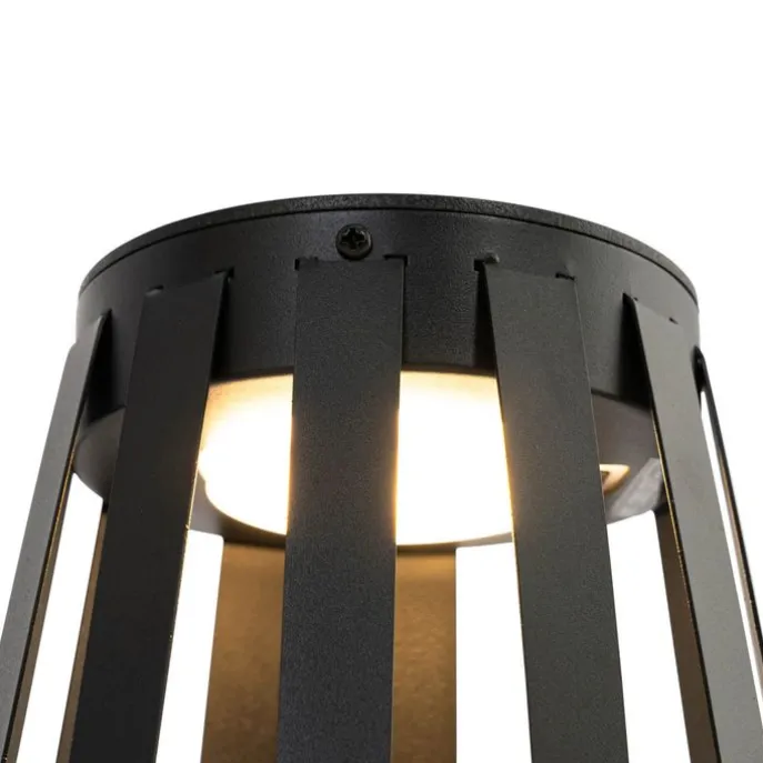 Set mit 2 Outdoor-Tischleuchten Schwarz Inkl. LED 3-Stufen Dimmer Solar und Akku - Penny