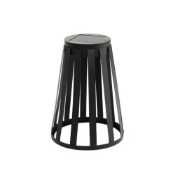 Set mit 2 Outdoor-Tischleuchten Schwarz Inkl. LED 3-Stufen Dimmer Solar und Akku - Penny