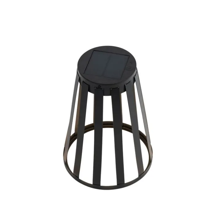 Set mit 2 Outdoor-Tischleuchten Schwarz Inkl. LED 3-Stufen Dimmer Solar und Akku - Penny