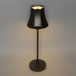 Set mit 2 Retro-Tischleuchten Dunkelbronze wiederaufladbar IP44 - Granny