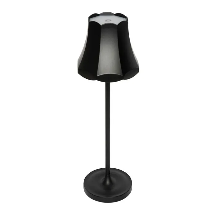 Set mit 2 Retro-Tischleuchten Schwarz wiederaufladbar IP44 - Granny