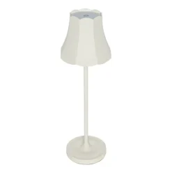 Set mit 2 Retro-Tischleuchten cremeweiß wiederaufladbar IP44 - Granny