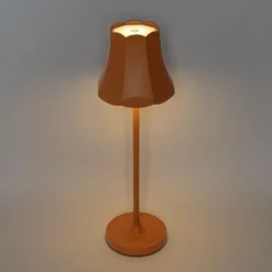 Set mit 2 Retro-Tischleuchten orange wiederaufladbar IP44 - Granny