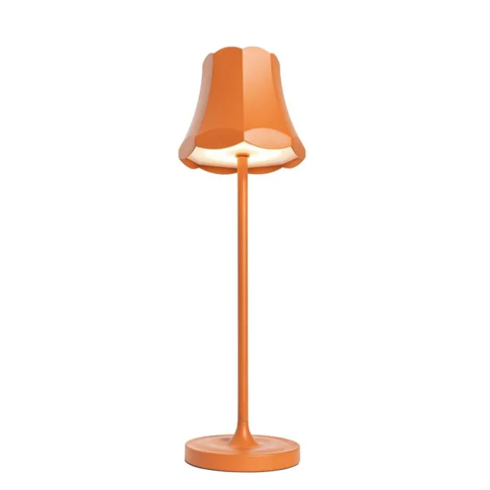 Set mit 2 Retro-Tischleuchten orange wiederaufladbar IP44 - Granny