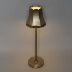 Set mit 2 Retro-Tischleuchten Roségold wiederaufladbar IP44 - Granny