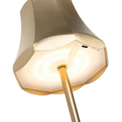 Set mit 2 Retro-Tischleuchten Roségold wiederaufladbar IP44 - Granny