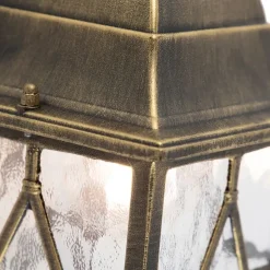 Set mit 2 romantischen Außenwandlaternen aus Bronze - London