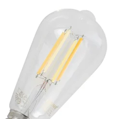 Set mit 5 Smart Dimmbare LED Glühbirnen E27 ST64 Klar 7W 806lm 2700-6500K