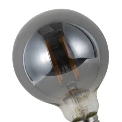 Set mit 5 Smart Dimmbare LED-Glühbirnen E27 G95 Rauchglas 4,9 W 150 lm 1800 K