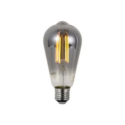 Set mit 5 Smart Dimmbare LED-Glühbirnen E27 ST64 Rauchglas 4,9 W 150 lm 1800 K